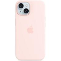 iPhone 15 Silicone Case with Mag Safe | Color Light Pink