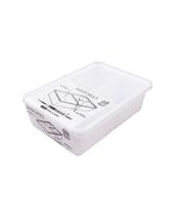 Hokan-sho Plastic Food Container 3 Compartments White