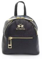 La Martina Elegant Leather Messenger Bag with Logo Detailing (LA-22973)