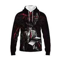 Inspired by Death Note Yagami Light Ryuk Hoodie Anime 100% Polyester Pattern Harajuku Graphic Kawaii Hoodie For Unisex / Couple's miniinthebox - thumbnail