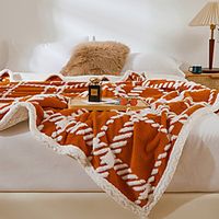 Super Soft Plain Blanket Sofa Cover Blanket Flannel Blanket Office Nap Warm Blanket Coral Casual Blanket Lightinthebox - thumbnail