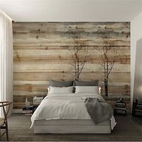 Wood Grain Wallpaper Mural Art Deco Rustic Wood Wall Covering Sticker Peel and Stick Removable PVC/Vinyl Material Self Adhesive/Adhesive Required Wall Decor for Living Room Kitchen Bathroom miniinthebox