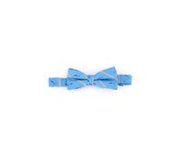 Big Boys Pre-Tied Shark Stripe Bow Tie  Light Blue - thumbnail