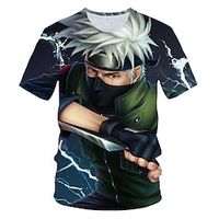 Naruto Akatsuki Anime Cartoon Manga 3D 3D Harajuku Graphic T-shirt T shirt For Men's Women's Adults' 3D Print Polyester / Cotton Blend miniinthebox - thumbnail