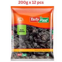 Tasty Food Black Tamarind (Kudampuli) 200Gm (Pack of 12) Tasty Food Black Tamarind (Kudampuli) 200Gm (Pack of 12)