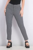 Womens Pixie Mid Rise Pants  Black/White - thumbnail