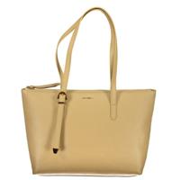 Coccinelle Beige Leather Handbag - CO-29287