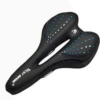 Bike Seat Saddle Cover / Cushion Comfort Durable PU(Polyurethane) Cycling Road Bike Mountain Bike MTB Folding Bike Black / Red Black Black / Green miniinthebox - thumbnail