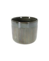 Koopman Flowerpot Porcelain Green 17cm