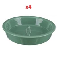 Trixie Ceramic Bowl For Rabbit - Green 14cm (Pack Of 4)