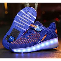 Boys' Trainers Athletic Shoes Comfort USB Charging Mesh Heelys Shoes Big Kids(7years ) White Red Fuchsia Spring miniinthebox - thumbnail
