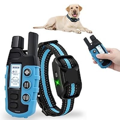 3300Ft Remote No Shock Pet Dog Training Collar Rechargeable IPX7 Waterproof E Collar Beep Vibration Human Dog Trainer Lightinthebox
