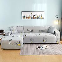 Print Dustproof Stretch Slipcovers Stretch Sofa Cover Super Soft Fabric Couch Cover Fit For 1 to 4 Cushion Couch And L Shape Sofa (You will Get 1 Throw Pillow Case as free Gift) miniinthebox - thumbnail