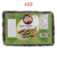 Double Horse Tamarind Seedless 1Kg Pack of 10