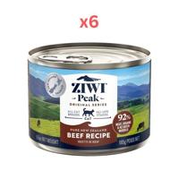 Ziwi Peak Beef Recipe Wet Cat Food 185G (Pack Of 6)