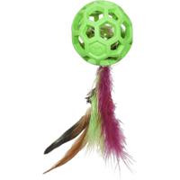 Jw Cataction Feather Ball with Bell