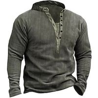 Men's Sweatshirt Pullover Green Standing Collar Solid Color Sports  Outdoor Streetwear Vintage Casual Big and Tall Winter Fall Clothing Apparel Hoodies Sweatshirts  Long Sleeve  Spring Lightinthebox - thumbnail