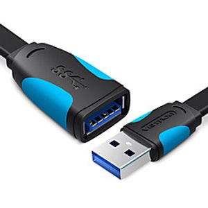 Vention USB Extension Cable 3.0 Male to Female USB Cable Extender Data Cord for Laptop PC Smart TV PS4 Xbox One SSD USB to USB 0.5m miniinthebox