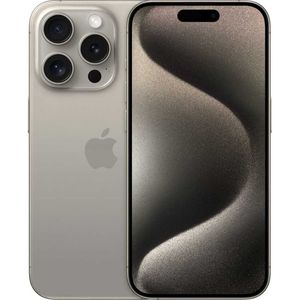 Apple iPhone 15 Pro (Physical Dual Sim - HK), 6.1 inch, 256GB, 8GB, Natural Titanium with FaceTime