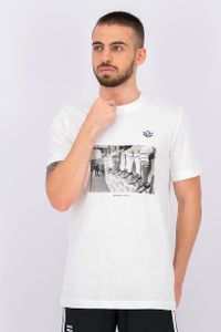 Mens Photo Graphic T-Shirt  White
