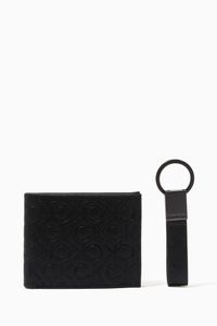Warmth Monogram Billfold Wallet & Keyring in Leather