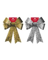Homesmiths Christmas Lge Reversible 2 Assorted Colors 1 Piece Bow X-26136-B