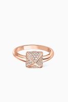 Korlove Ring with Diamonds in 18kt Rose Gold - thumbnail