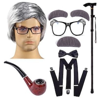 Old Man Outfits Costume Kid's Boys Cosplay Carnival Performance Halloween Carnival World Book Day 100 Days of School Easy Halloween Costumes Lightinthebox