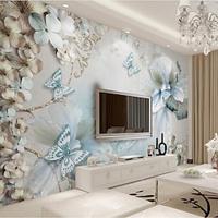 Cool Wallpapers Vintage Flower Butterfly Wallpaper Wall Mural Sticker Peel and Stick Removable PVC/Vinyl Material Self Adhesive/Adhesive Required Wall Decor for Living Room Kitchen Bathroom Lightinthebox