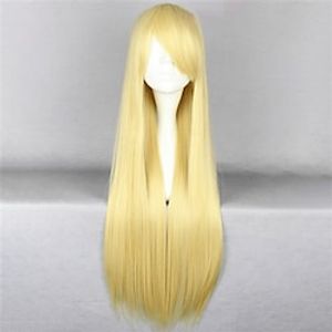 Girls Frontline Nagant Cosplay Wig With Bangs Wig Long Yellow Synthetic Hair Women's Soft Easy To Carry Fashion Yellow Lightinthebox