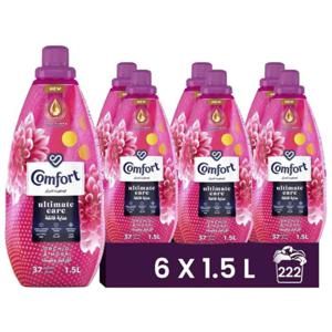 Comfort Ultimate Care Concentrated Fabric Softener Orchid & Musk 6 X 1.5 L