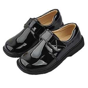 Boys' Flats Oxfords First Walkers Flower Girl Shoes Children's Day Princess Shoes Patent Leather PU Non Slip Casual  Daily Lace up Toddler(9m-4ys) Little Kids(4-7ys) Big Kids(7years ) Daily Party Lightinthebox