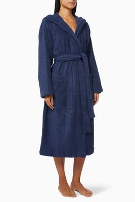 Hooded Bathrobe in Organic Cotton Hooded Bathrobe in Organic Cotton