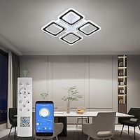 LED Acrylic Ceiling Light with 4 Heads and 90W Ceiling Light That can Emit Light at the Bottom Suitable for Bedrooms Restaurants Study Rooms Guest Rooms and Reception Rooms AC220V AC110 Lightinthebox - thumbnail