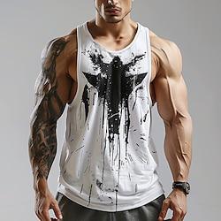 Abstract Fashion Designer Men's 3D Print Tank Top Vest Top Undershirt Going out Gym T shirt White Pink Blue Sleeveless Crew Neck Shirt Summer Spring Clothing Apparel S M L XL XXL XXXL Lightinthebox