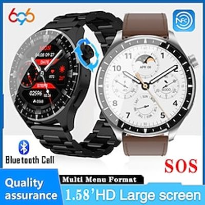 696 SK32 Smart Watch 1.58 inch Smart Band Fitness Bracelet Bluetooth Pedometer Call Reminder Sleep Tracker Compatible with Android iOS Men Hands-Free Calls Message Reminder IP 67 47mm Watch Case Lightinthebox