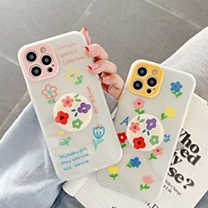 Phone Case For Apple Back Cover iPhone 12 Pro Max 11 SE 2020 X XR XS Max 8 7 Shockproof Dustproof Flower TPU miniinthebox