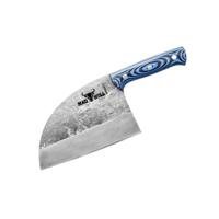 Samura Mad Bull Serbian Stainless Steel Chef's Knife With Black & Blue Handle (7.0-Inch/ 180 mm)