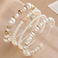 European and American new jewelry, temperament fashion pearl bracelet, atmospheric love pearl bracelet