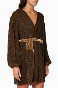 Gabrielle Sequin Robe Dress