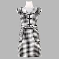 Apron Women's 100% Cotton Kitchen Home Cooking  Waist Pocket Mid length Cover Work Fashionable Cute and Dirty Resistant Lightinthebox - thumbnail
