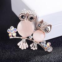 Women's AAA Cubic Zirconia Brooches Classic Animal Animals Stylish Brooch Jewelry Gold For Daily Date Lightinthebox