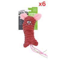 M-PETS Herby Animals Catnip Toy For Cat Assorted Colors (Pack Of 6)