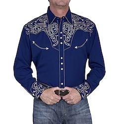 Classical Retro Vintage 18th Century State of Texas Blouse / Shirt West Cowboy Men's Masquerade Dailywear Shirt Lightinthebox