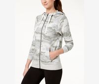 Womens Gym Vintage Hoodie  Grey - thumbnail