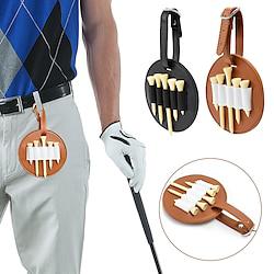 Golf Spike Insert Bag, Outdoor Waist Hanging Bag, Faux Leather Golf Spike Storage Bag Lightinthebox