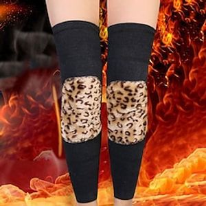 Women's 1 Pair Leg Warmers Sport Comfort Leopard Print Warm Winter Fall Yellow Camel Khaki miniinthebox