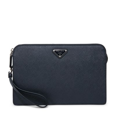 Saffiano leather pouch