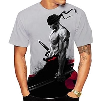 One Piece Cosplay T-shirt Cartoon Manga Print Graphic T-shirt For Men's Women's Unisex Adults' 3D Print 100% Polyester Party Festival miniinthebox One Piece Cosplay T-shirt Cartoon Manga Print Graphic T-shirt For Men's Women's Unisex Adults' 3D Print 100% Polyester Party Festival miniinthebox