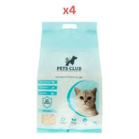 Pets Club Soya Bean Clumping Cat Litter Original 7L (2.5 Kg) (Pack of 4)